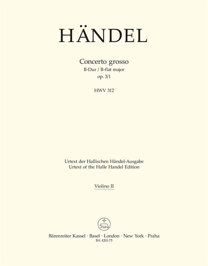 Concerto grosso in Bb major Op.3/2 (HWV 313)